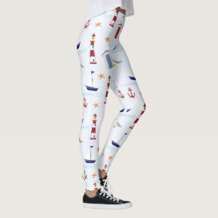 Leggings Simple y divertido Nautical