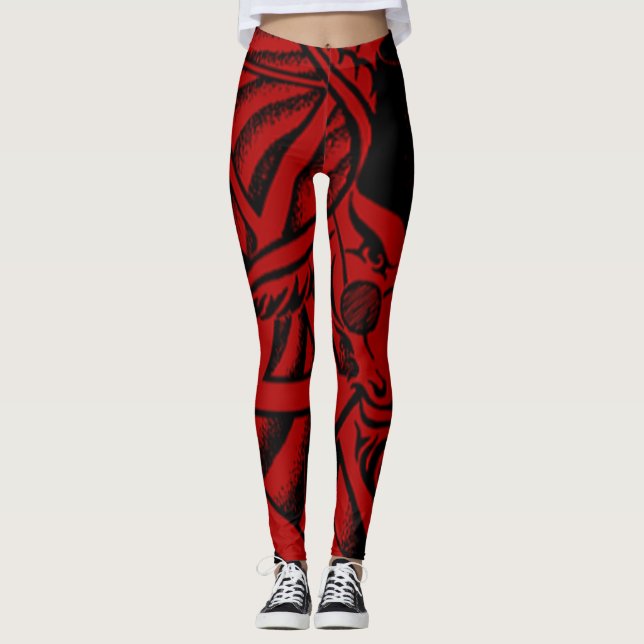 Leggings Sinagogue de las polainas de Satan Baphomet (Anverso)