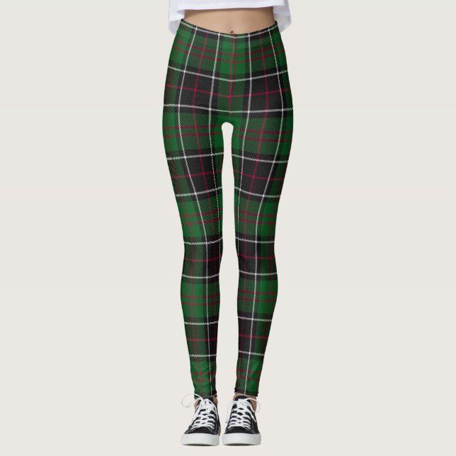 Leggings Sinclair Clan Hunting Tartan Variant Plaid (Anverso)