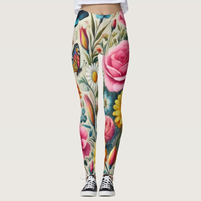 Leggings Sinfonía de las flores (Anverso)