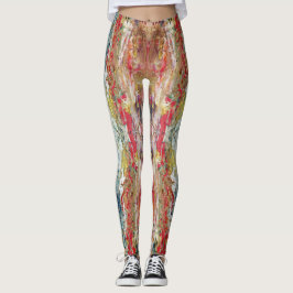 Leggings Sinfonía del caos - Resumen de la paleta de un art