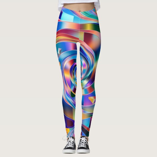 Leggings Sinfonía en espiral prismática (Anverso)