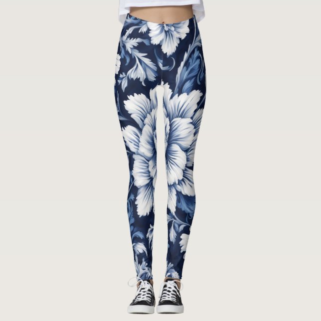 leggings sinfonía floración cobalto (Anverso)