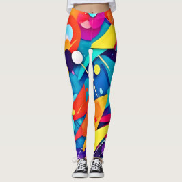 Leggings Sinfonía geométrica del color