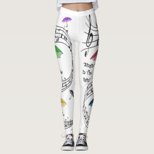 Leggings Singin' en el ~ de las notas musicales del ~ de