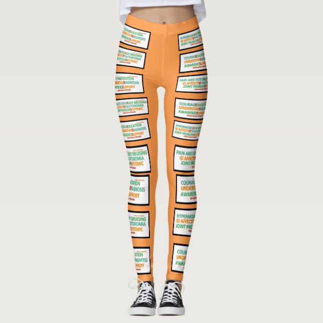 Leggings Síntoma de Ehlers Danlos y polainas inspiradoras (Anverso)