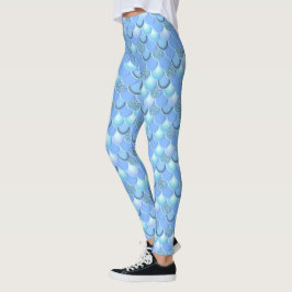 Leggings Sirena azul claro
