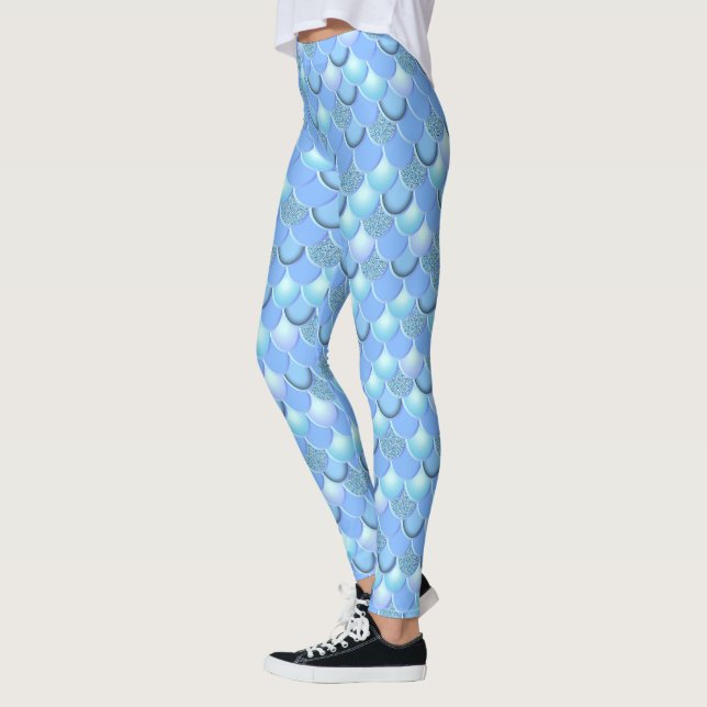Leggings Sirena azul claro (Izquierda)
