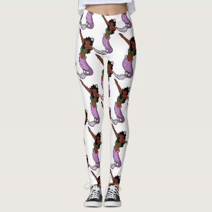Leggings sirena de dabbing negro