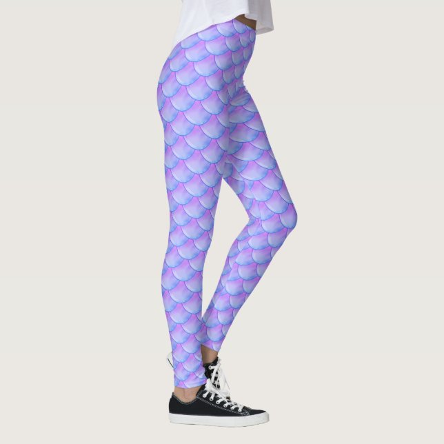 Leggings Sirena de escama de pez hermosa (Derecha)