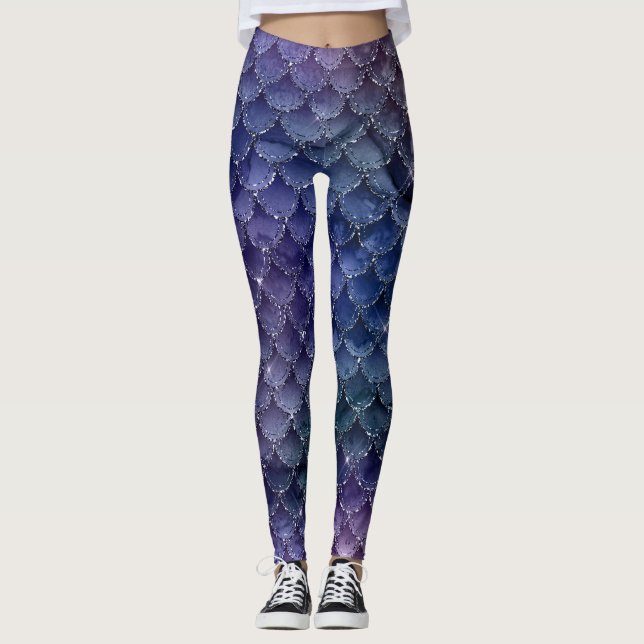 Leggings Sirena de lavanda morada (Anverso)