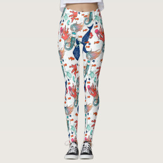 Leggings Sirena y Ballena-tiburón