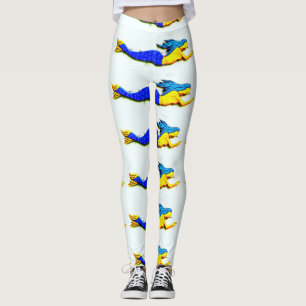 Leggings sirenas de cola azul