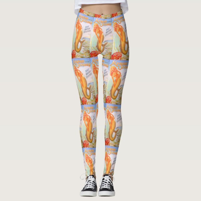 Leggings sirenas frescas de la ostra (Anverso)