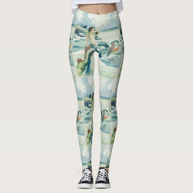 Leggings Sirviente de serpiente de sirviente de la sirena T (Anverso)