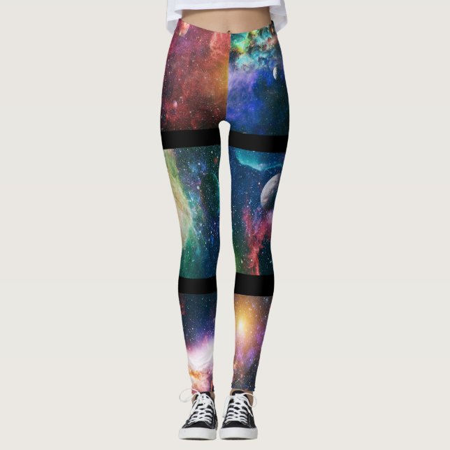 Leggings Sistema solar del arco iris (Anverso)