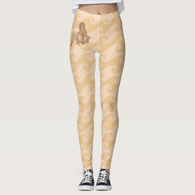 Leggings Sitting Mermaid Beige (Anverso)