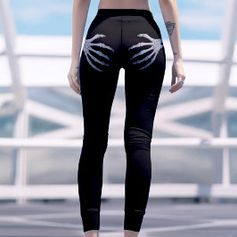 Leggings Skeleton Halloween Black