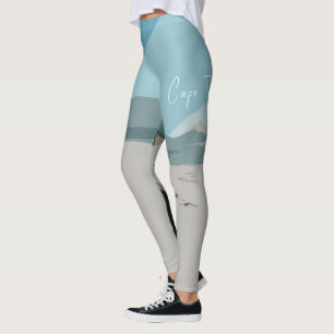 Leggings Sketch oceánico de la montaña de la Mesa de Ciudad