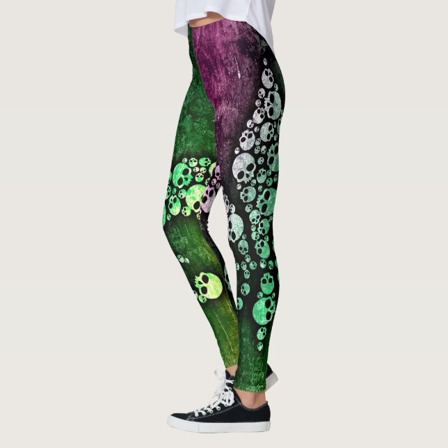 Leggings Skull Fleur De Lis (Izquierda)