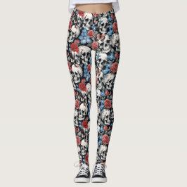Leggings Skulls Rosas y negras-me-nots
