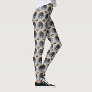 Leggings Sleepy Kitty Cat por Shirley Taylor