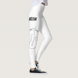 Leggings Slinky Black Cat se inclina ante los ojos verdes e