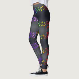 Leggings SlipperyJoe ama burbujas rojo naranja amarillo ver
