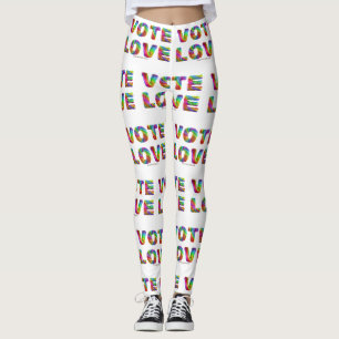 Leggings SlipperyJoe voto amor igualdad pelaje de colores d