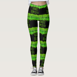 Leggings SlipperyJoe's atención vegana feminista que llama