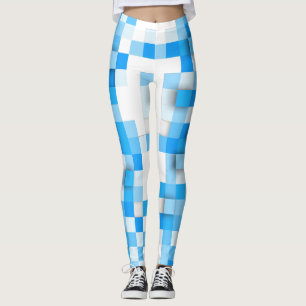 Leggings SlipperyJoe's cuadrados arte mosaico moderno tres-