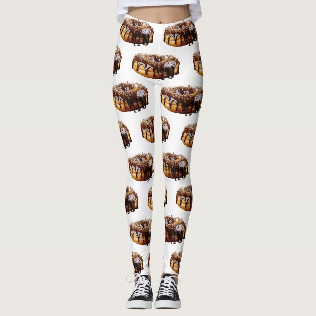 Leggings SlipperyJoe's decadent donut covered thick glossy  (Anverso)