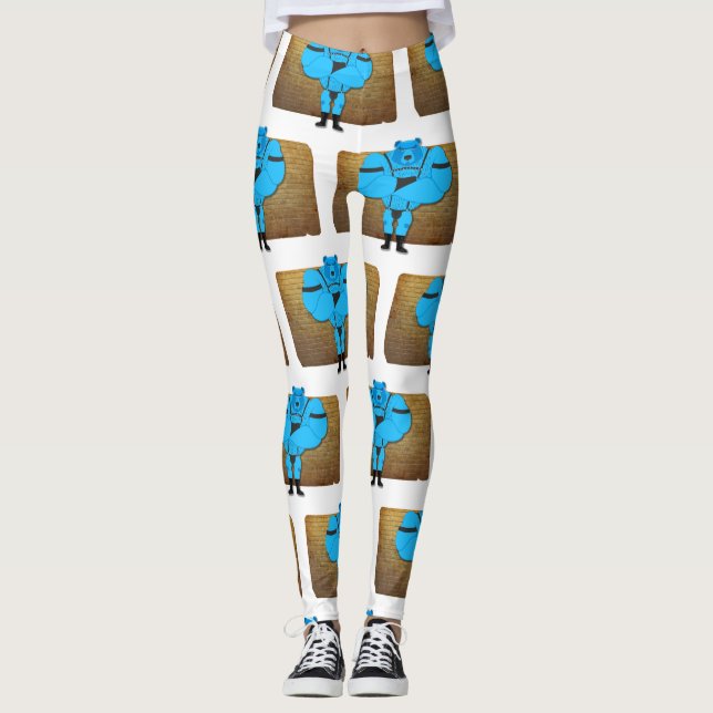 Leggings SlipperyJoe's gay musgo personalizado thong leathe (Anverso)