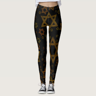 Leggings SlipperyJoe's Star David artístico con tema de Han