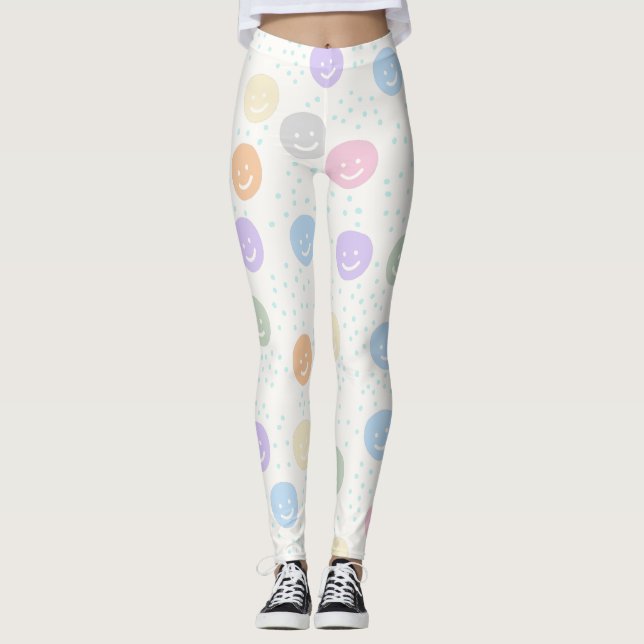 Leggings Smiley Muster (Anverso)