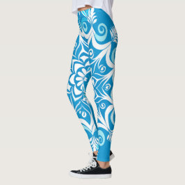 Leggings Snowflake Swirls