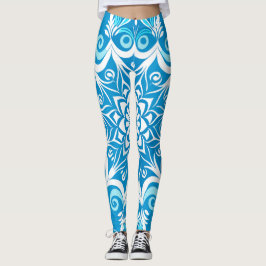 Leggings Snowflake Swirls
