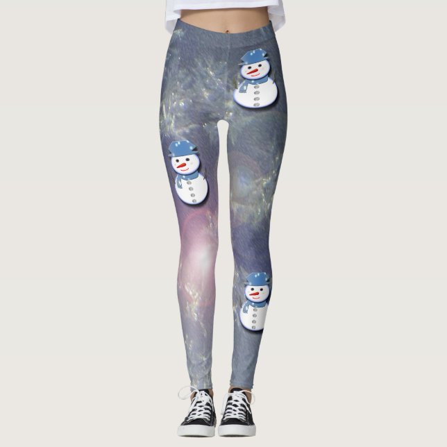 Leggings Snowman blanco puro (Anverso)