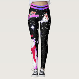 Leggings Snowman y Snowflakes en tus Navidades COLOR