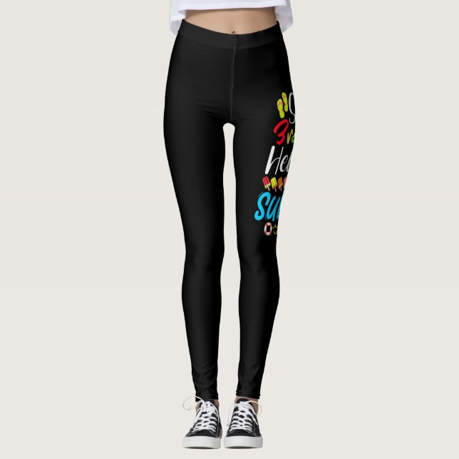 Leggings So Long 3rd Grade Hello Summer Last Day Of School. (Anverso)