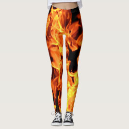 Leggings Sobre las piernas de fuego