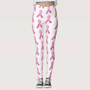 Leggings Sobrevive la cinta rosa de las piernas de las muje