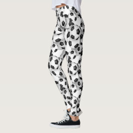 Leggings Soccer balls pattern