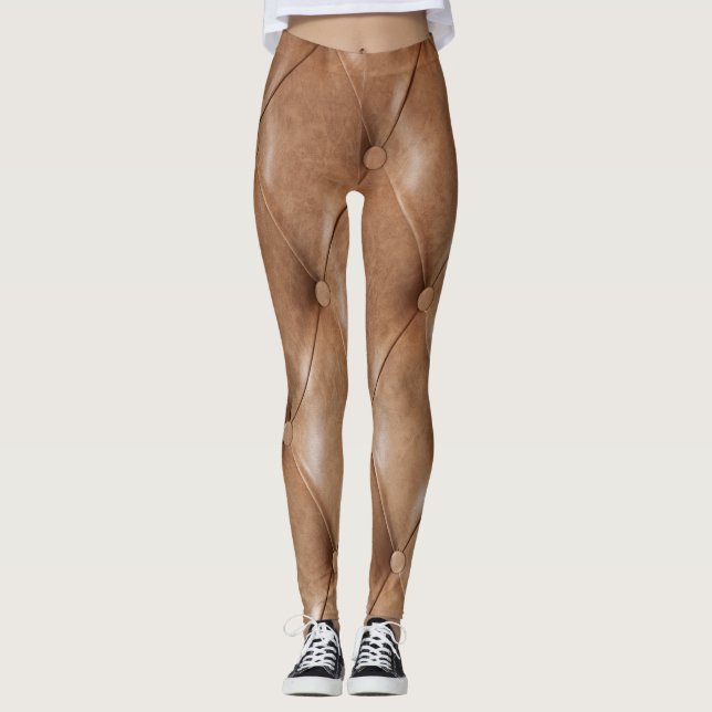 Leggings Sofá de cuero: fondo texturado (Anverso)