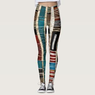 Leggings Sofisticada isla caribeña africana de lujo