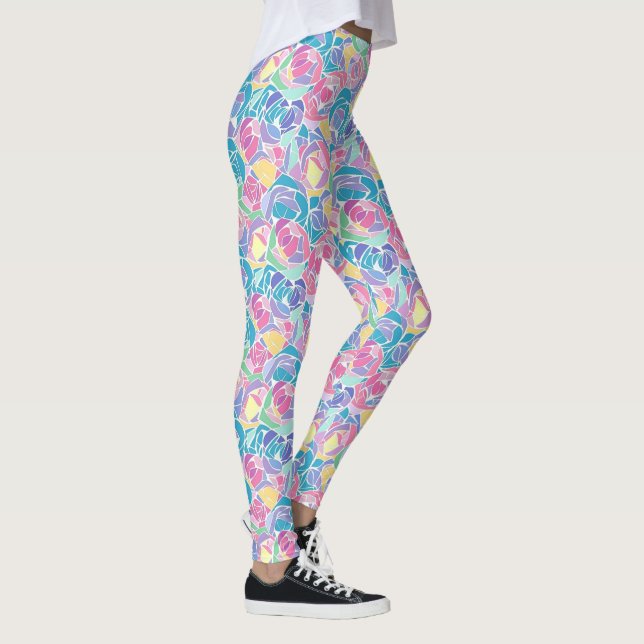 Leggings Soft Pastel Rose Love (Derecha)