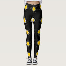 Leggings Sol amarillo brillante radiante