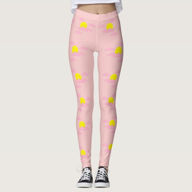 Leggings Sol en Hazy, cielo rosado II (Anverso)