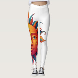 Leggings Sol psicodélico -