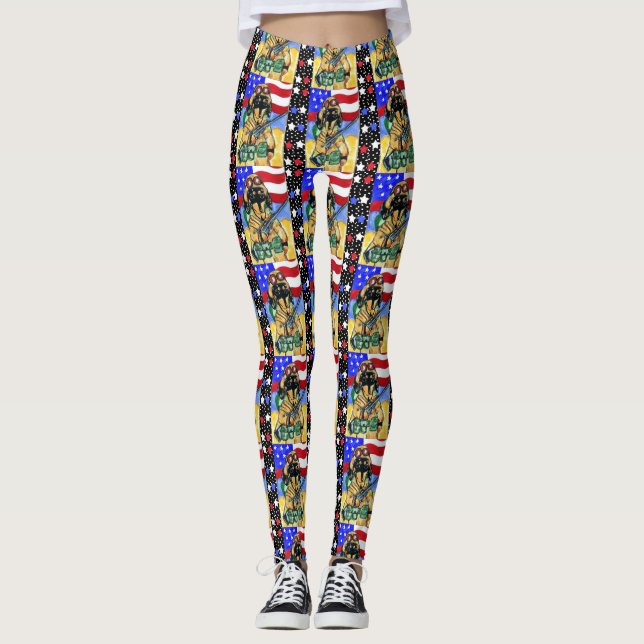 Leggings Soldado Dachshund (Anverso)